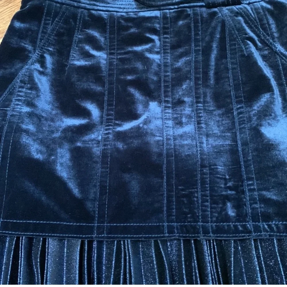 🎲PHILLIP LIM velvet & metallic mini skirt - Picture 9 of 14